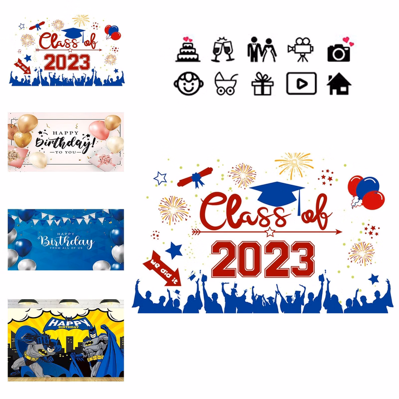 Birthday Photography Backdrop Banner