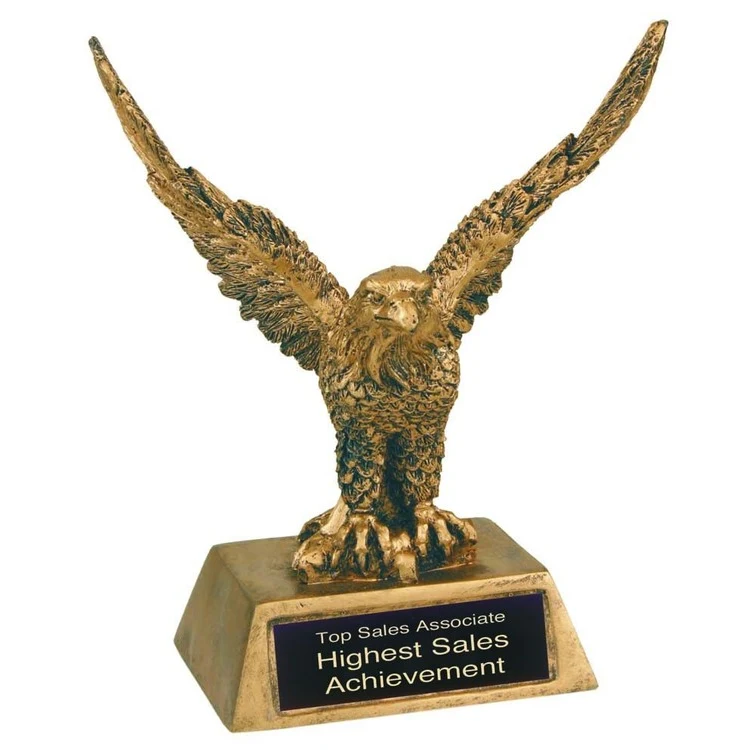 Eagle Antique Gold Resin Award 1
