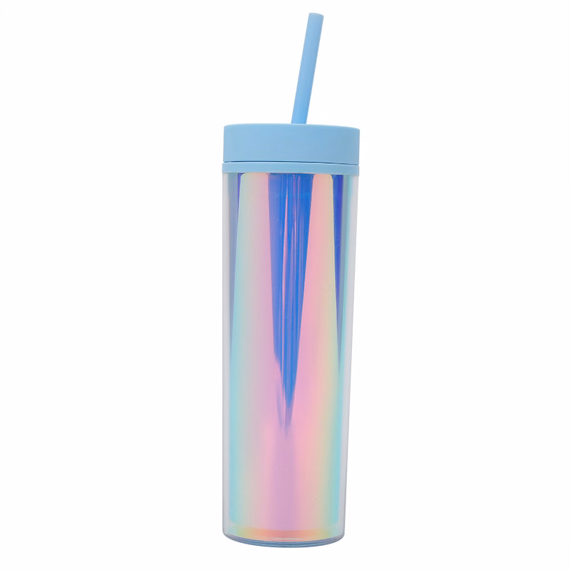 16oz Acrylic Tumbler with Lid & Straw