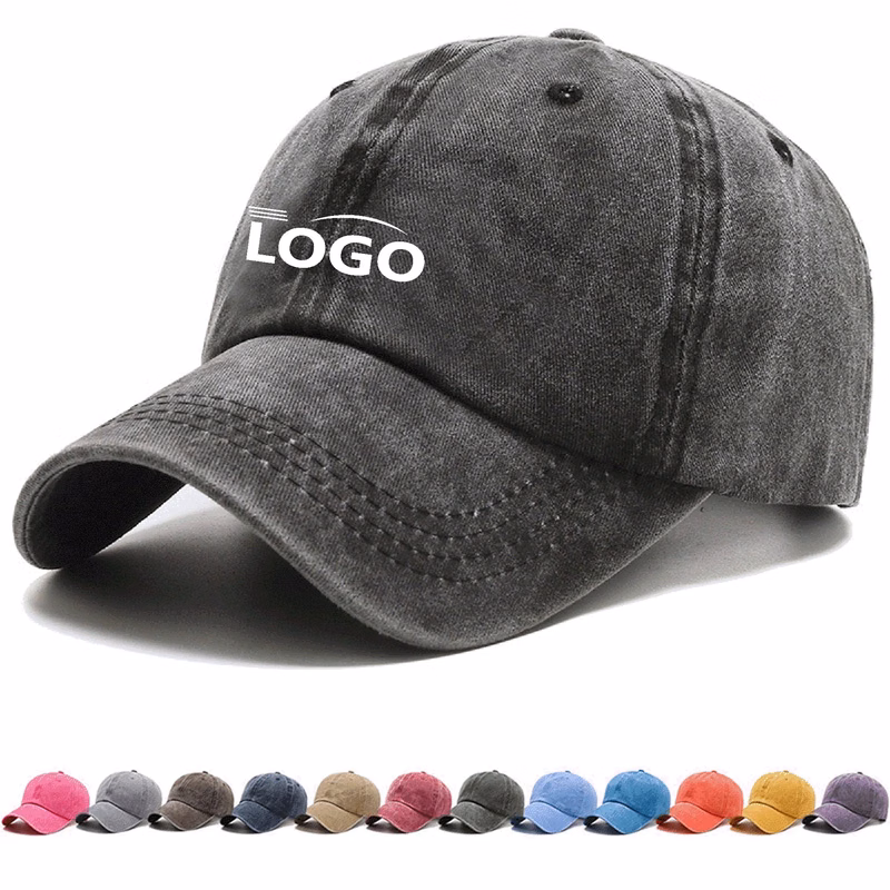 6-Panel Washed Baseball Cap MOQ 50PCS