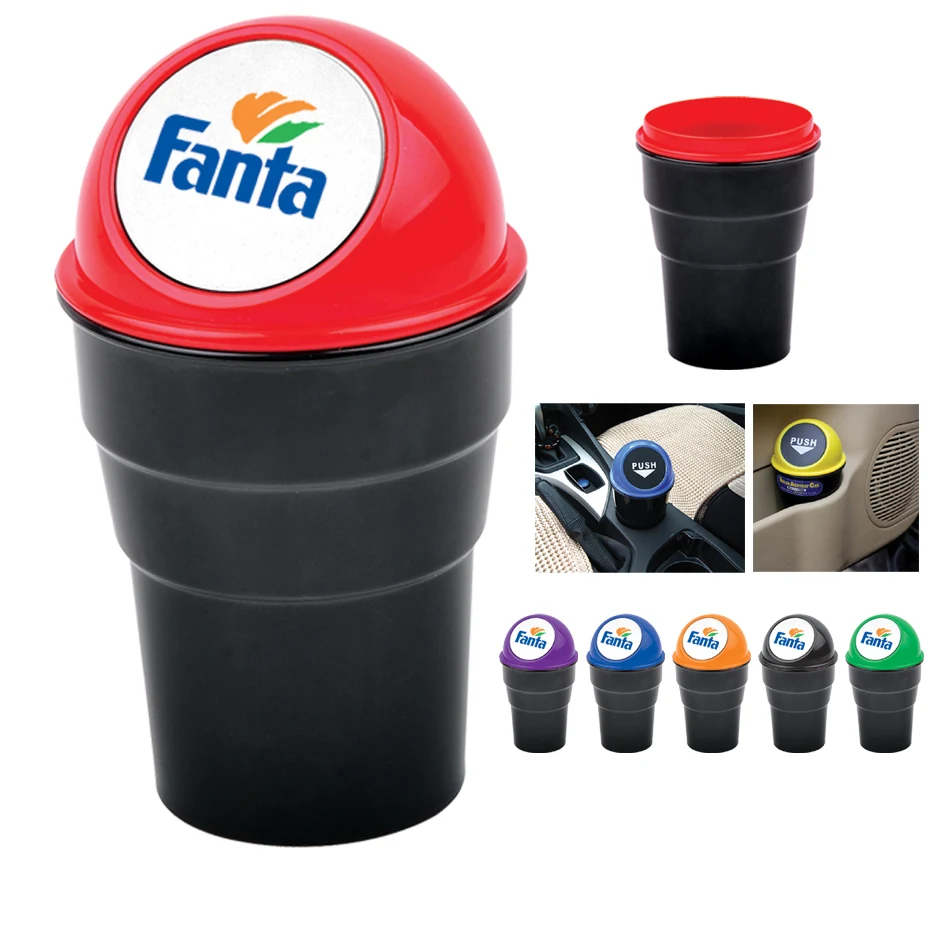Auto Cup Holder Trash Bin 1