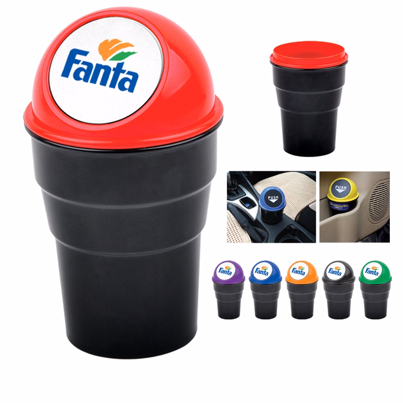 Auto Cup Holder Trash Bin