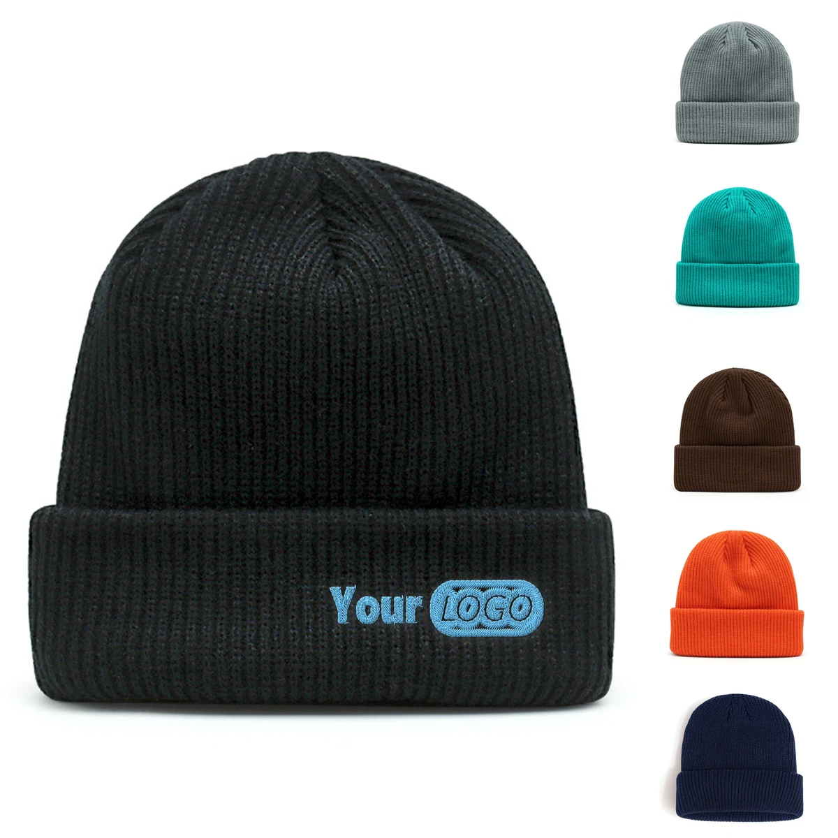 Knit Thick Autumn And Winter Knitted Hat 1