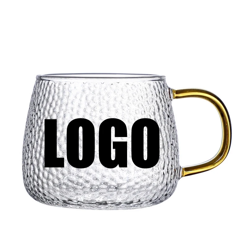 12/14 OZ. Glass Tea Coffee Mug & Office Drink Gift Cup 1