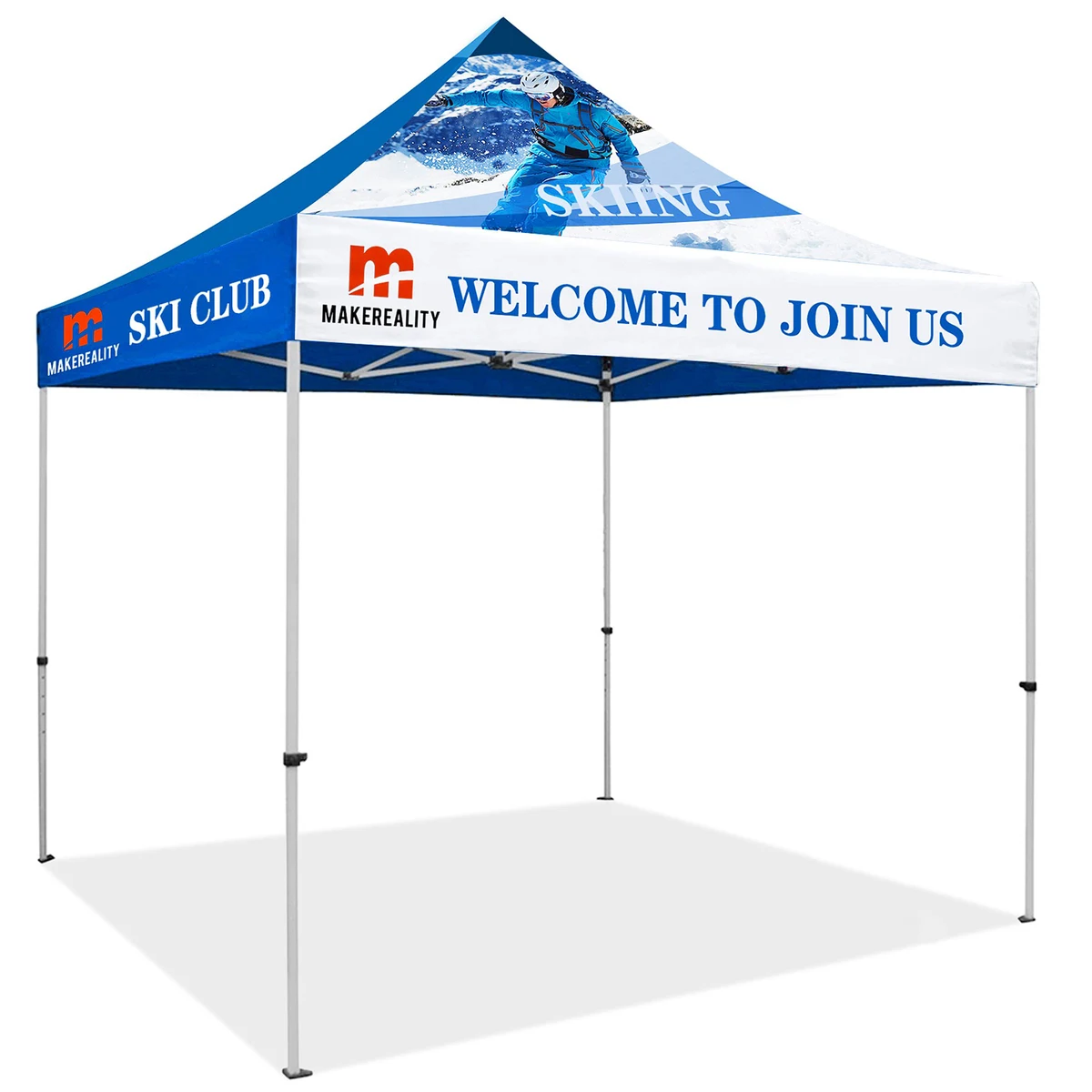 Custom Printed Pop Up Tent Kit with Frame 1