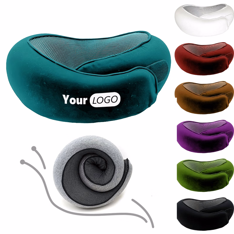 Other Fabric Compact Neck Support Pillow With Stylish Roll-Up Feature