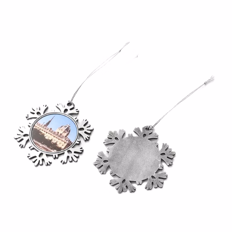 Zinc Alloy Single-Sided Christmas Ornament