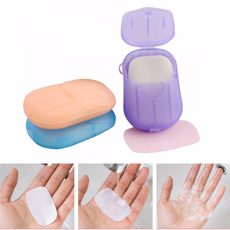 20pcs Disposable Boxed Soap Paper