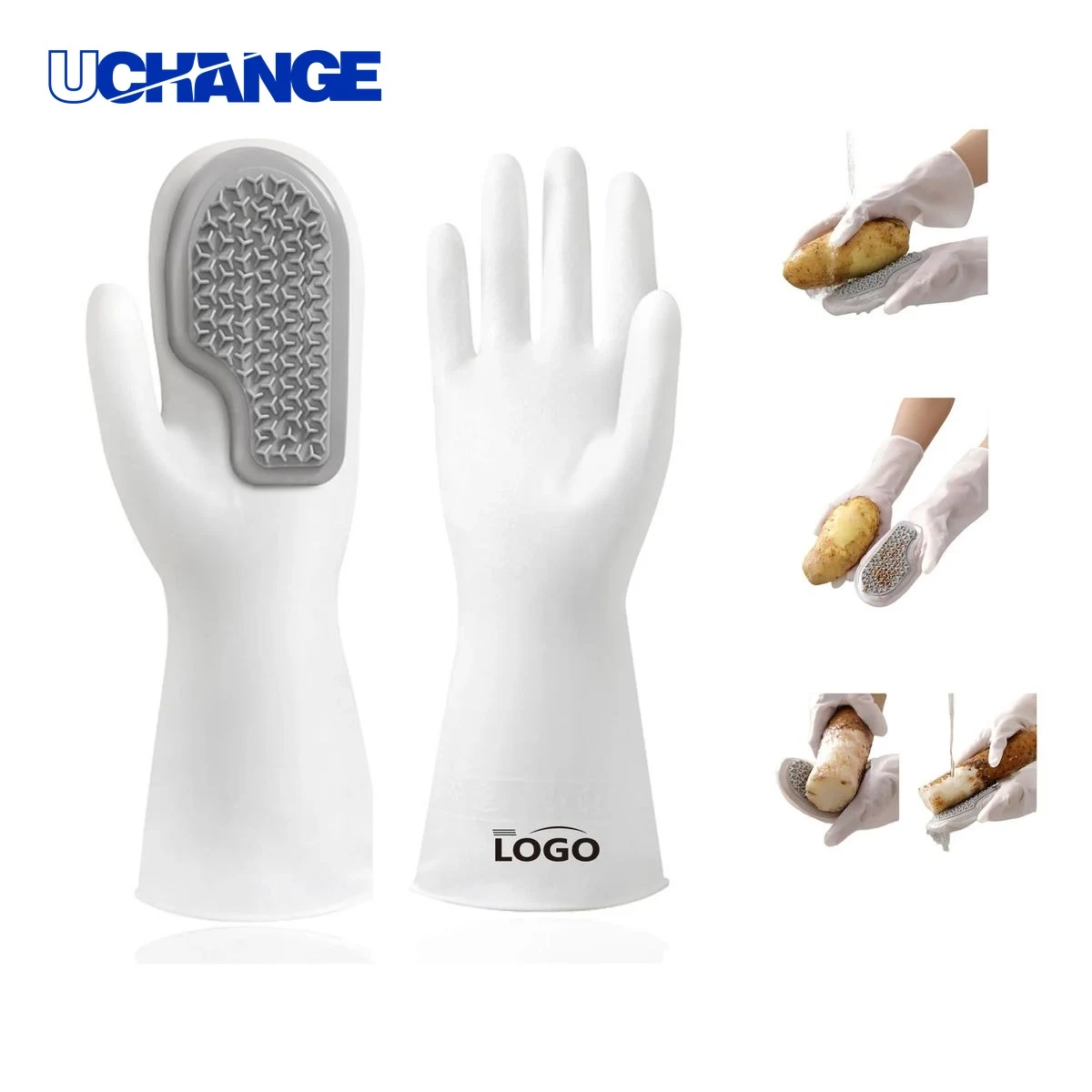 Kitchen Brush Washing Gloves 1