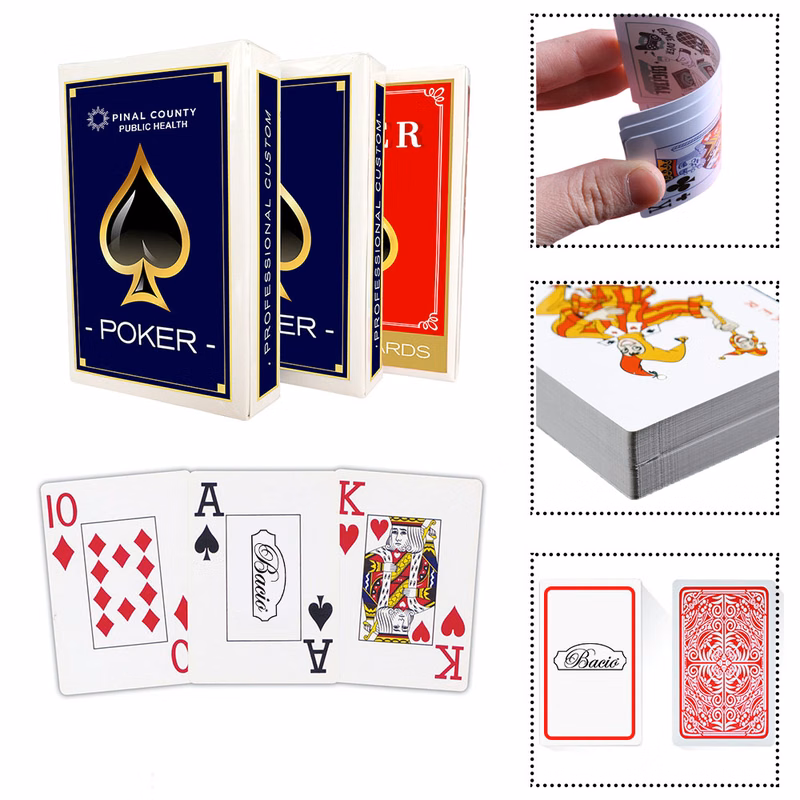 Customized poker advertising playing cards