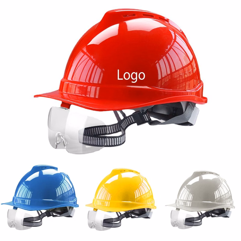 ABS Site Hard Hats Safety Helmet with Goggles