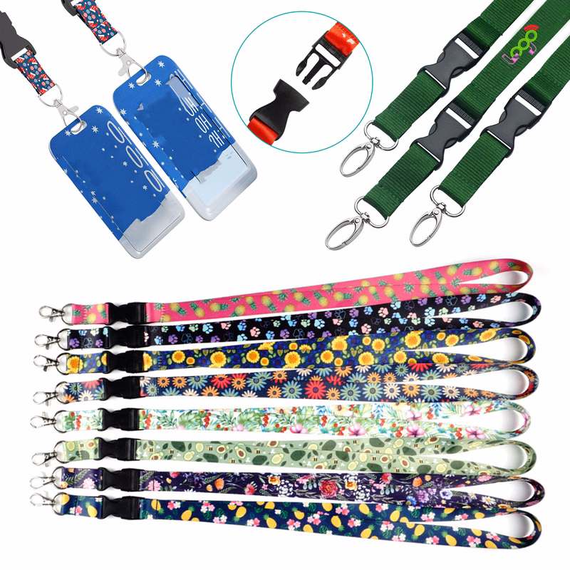 Neck Strap Lanyard with Detachable Buckle and Metal Hook