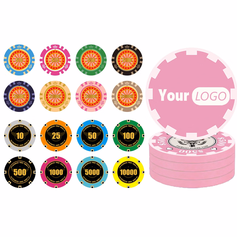 MOQ 50 Full Color Ceramic Poker Chips