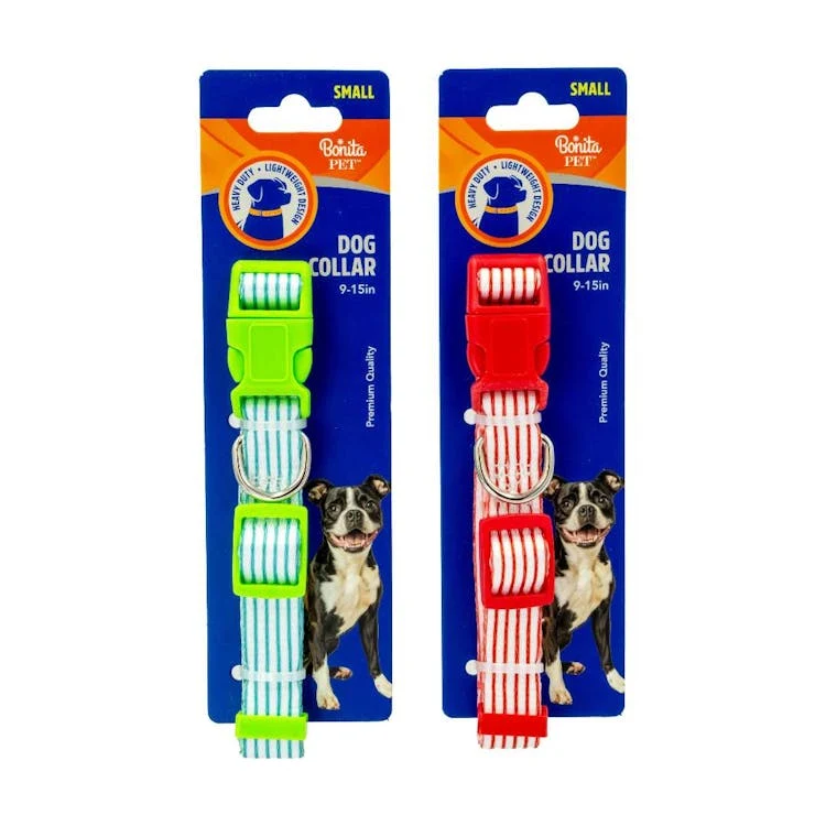 Pinstripe Dog Collars - Small Assorted 1