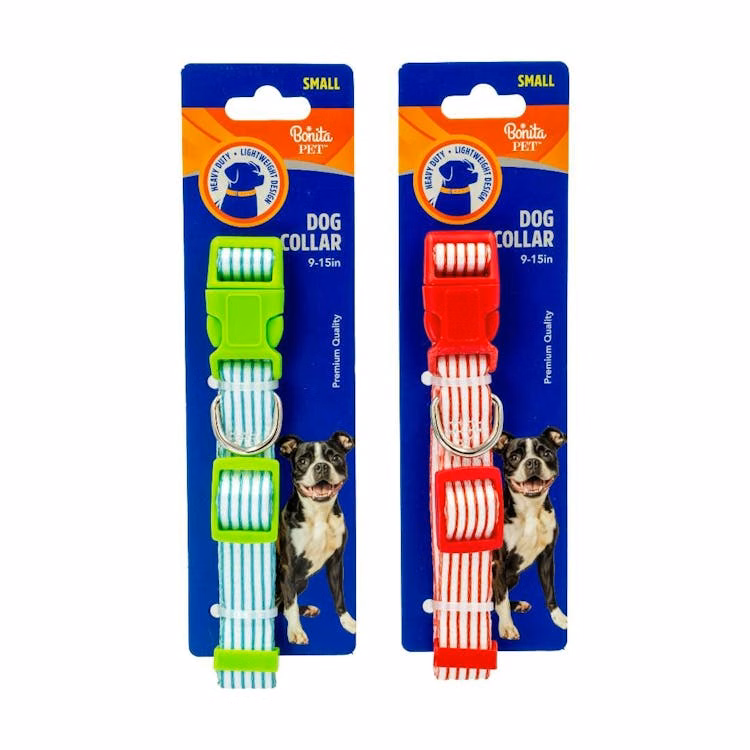 Pinstripe Dog Collars - Small Assorted