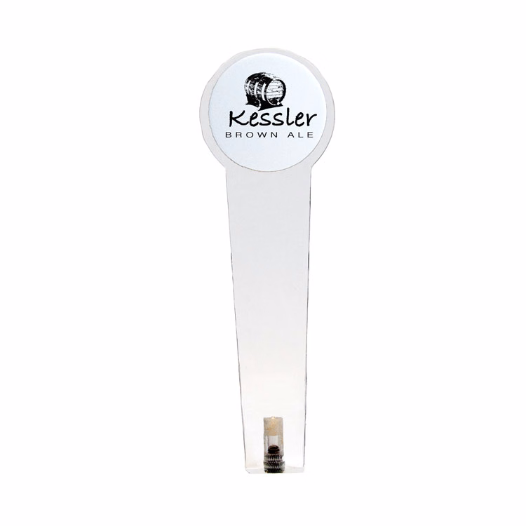 Acrylic Beer Tap Handle with Header - 3.5"w x 11"h x 75"d