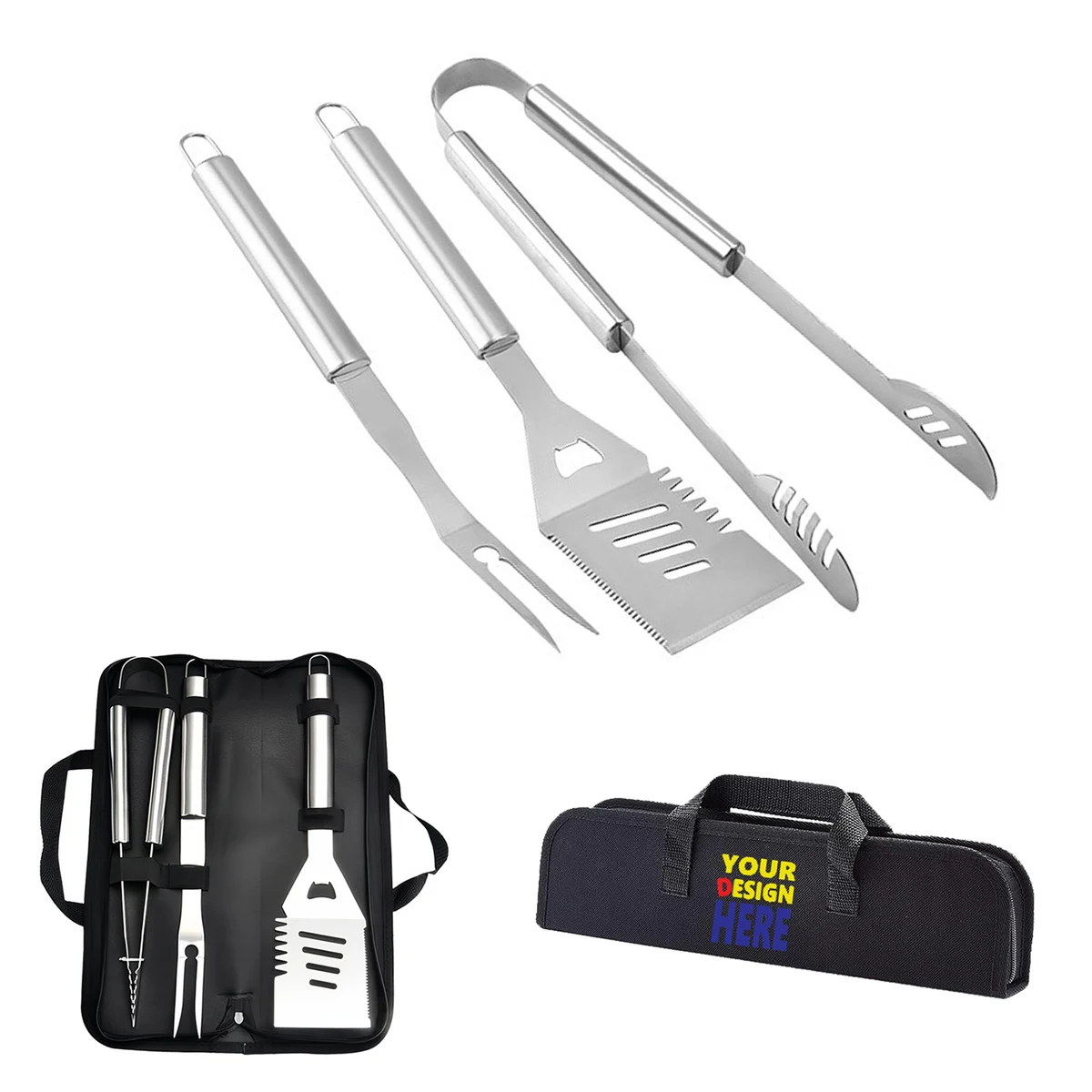 Deluxe BBQ Tools 3-Piece Set 1