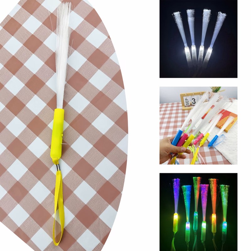 Glow Fiber Wands Sticks LED Light Wands