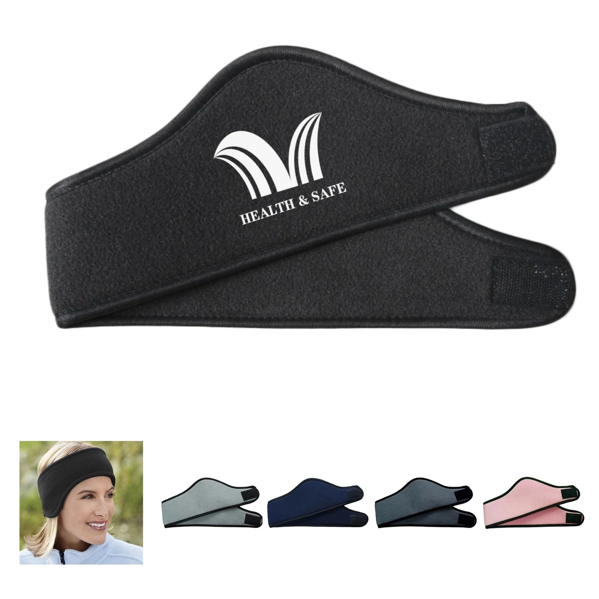 Double Layer Ear Warmer Fleece Headband 1