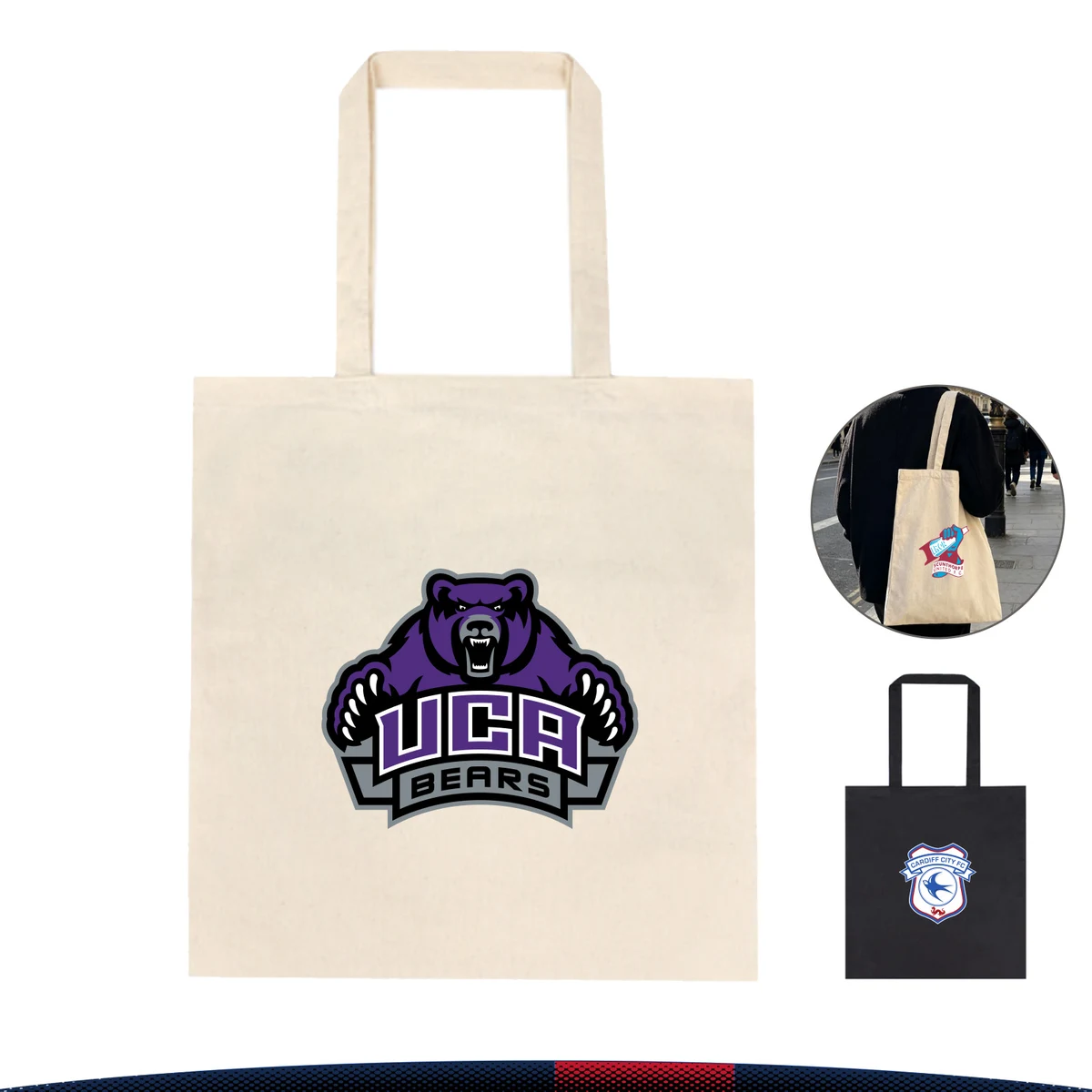 Natural Tote Bag, custom tote bag with logo imprint 1