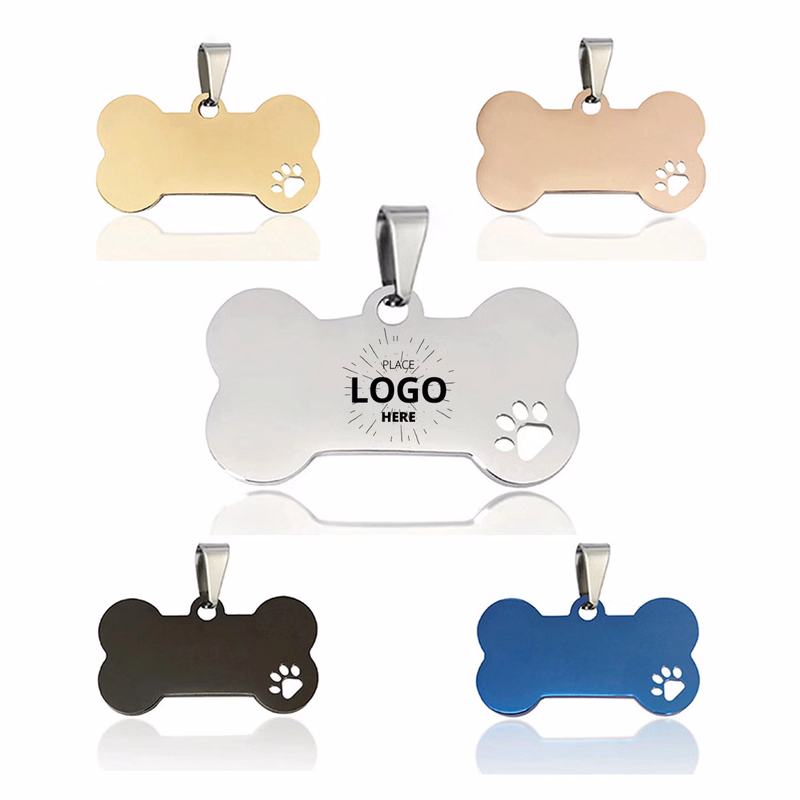 Bone Shaped Dog Collar Tag