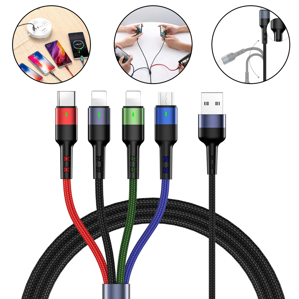 4 in1 USB Charging Cable 1