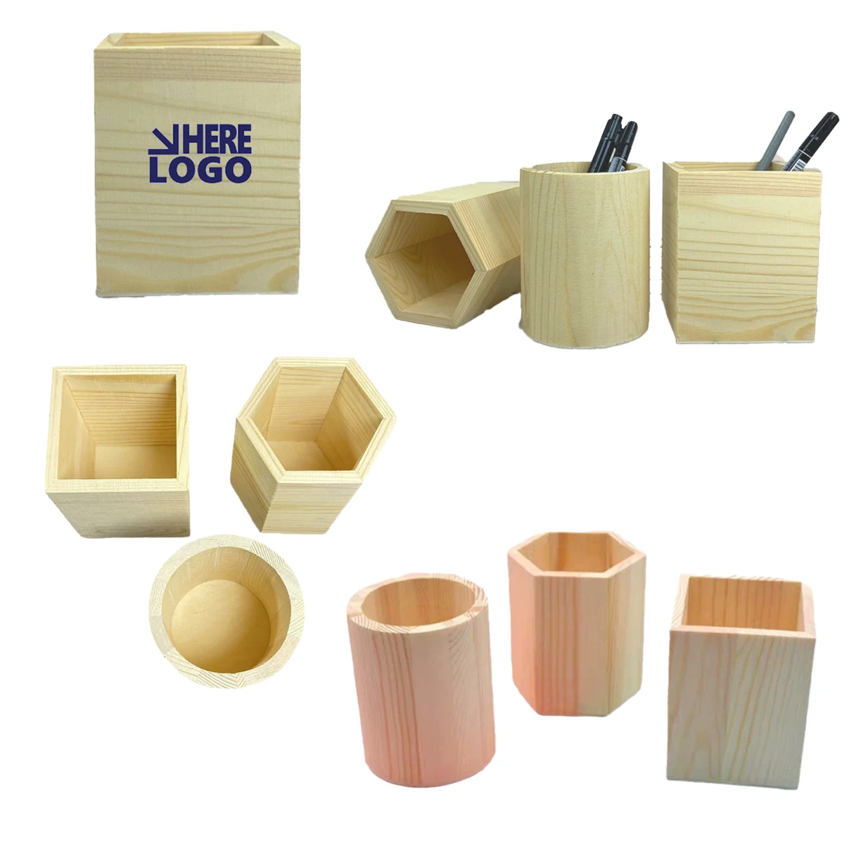 Home Office Solid Wood Pen Holder 1
