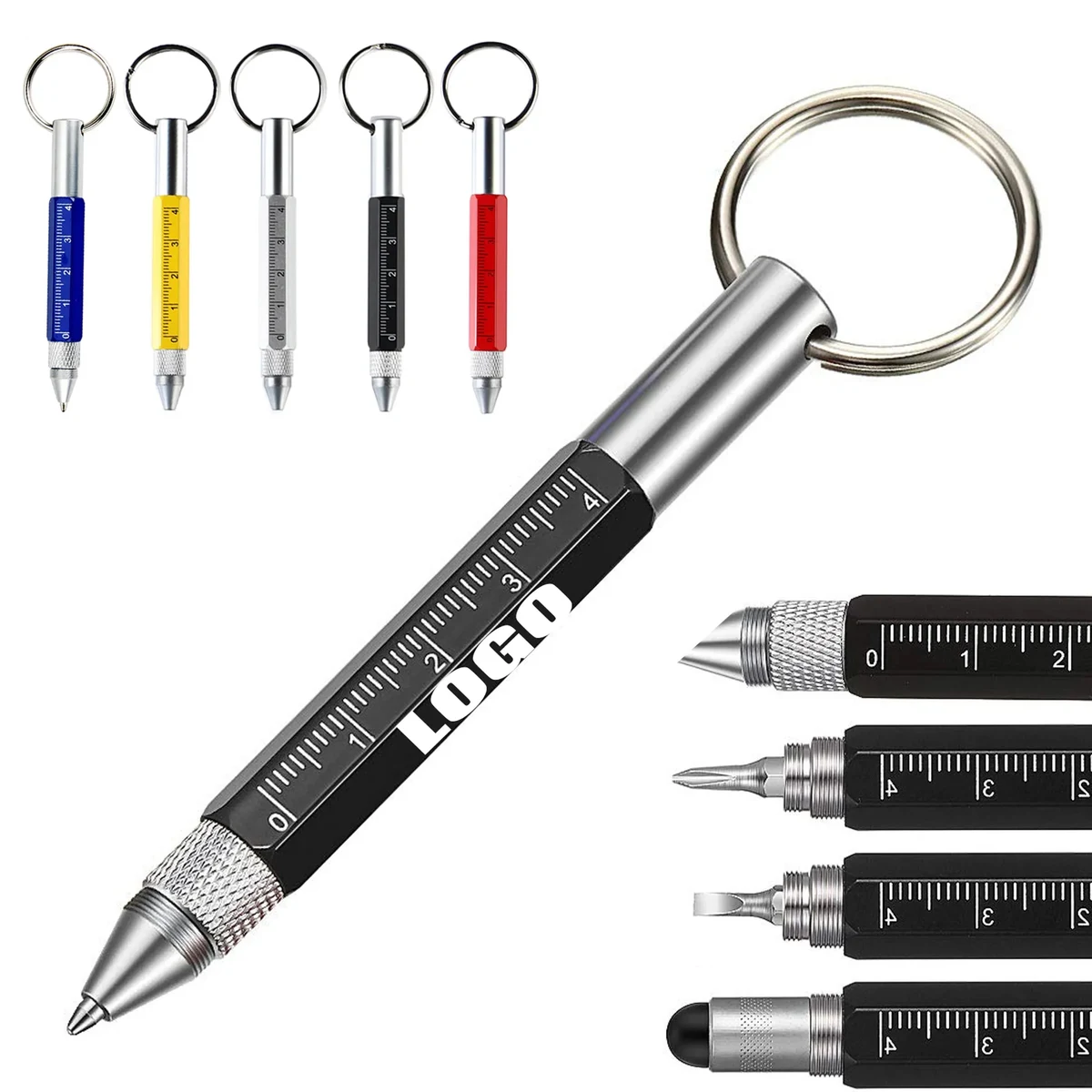 6-in-1 Tool Pen Multifunctional Keychain 1