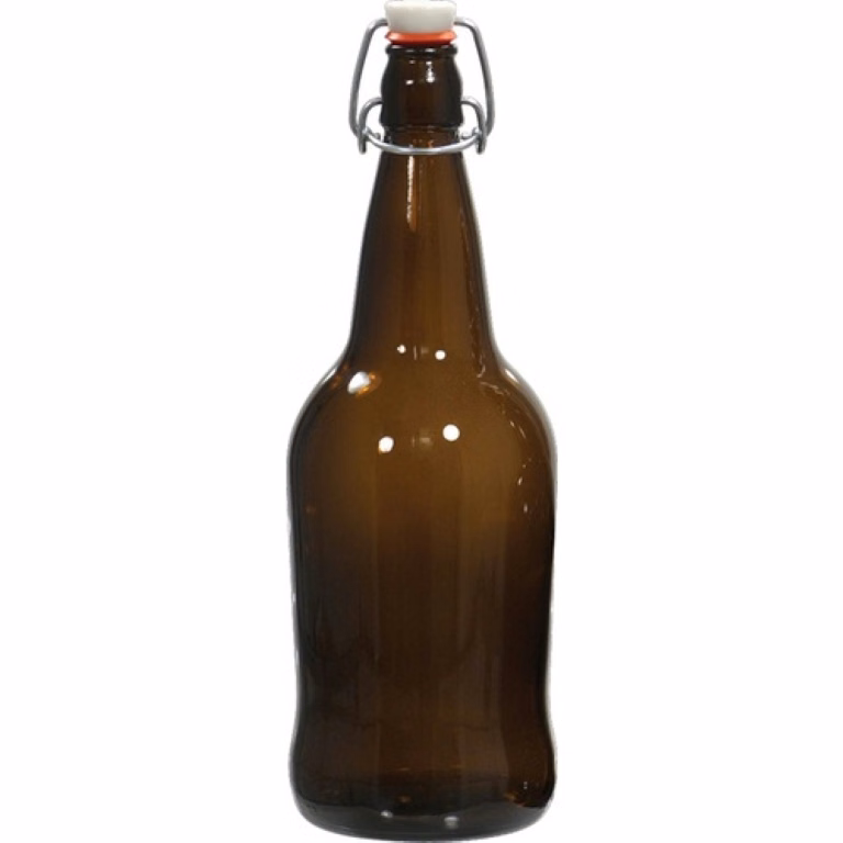 32 oz Amber Flip-Top EZ Cap Bottle