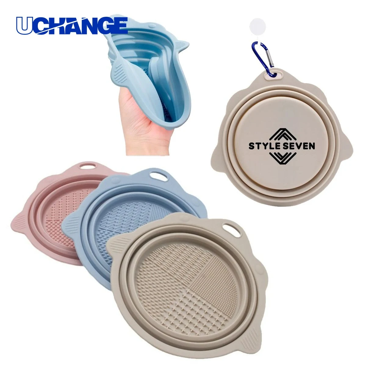Fold-Up Dog Bowl Dish for Outdoor Activities 1
