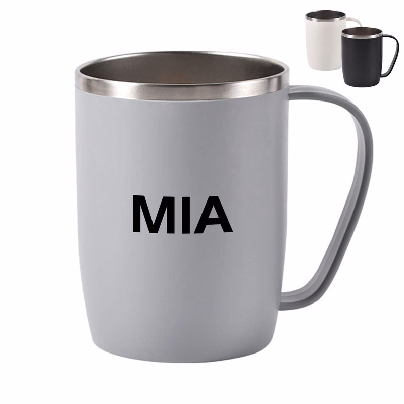 14oz Stainless Steel Cup with Handle