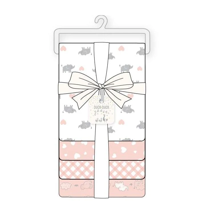 Girls Woven Receiving Blankets 4pk 1