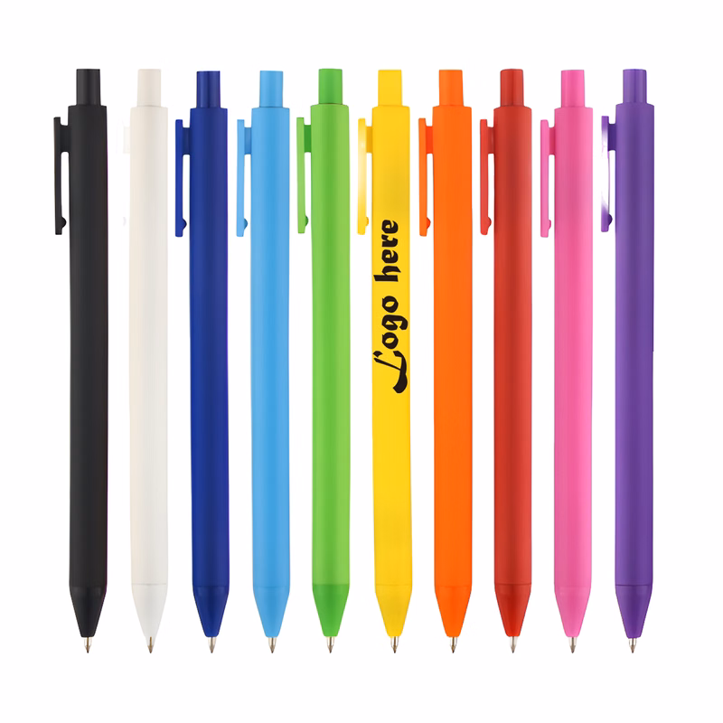 MOQ50 Custom Macaron Color Click Ballpoint Pen