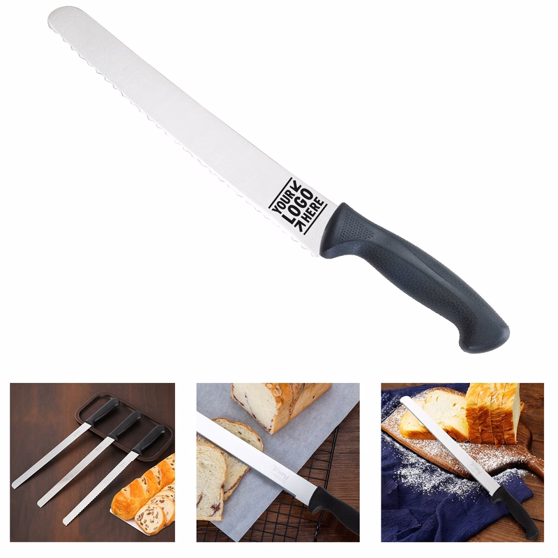 10 Inch Wide Wavy Edge Stainless Steel Bread Knife