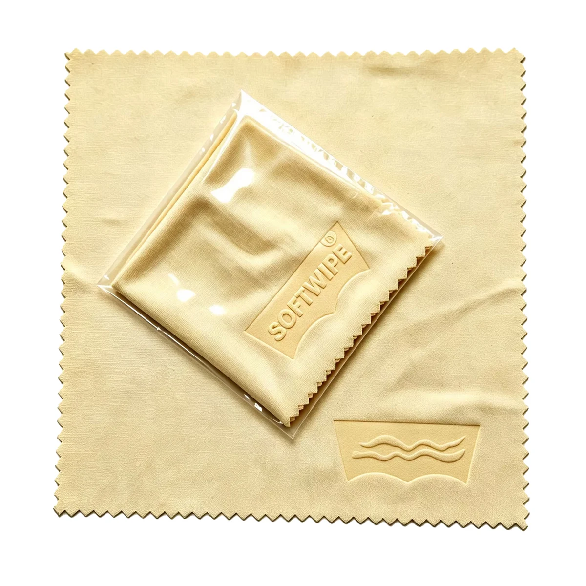Microfiber Lens Cloth, Debossed Logo Eyeglass Cleaning Wipe 1