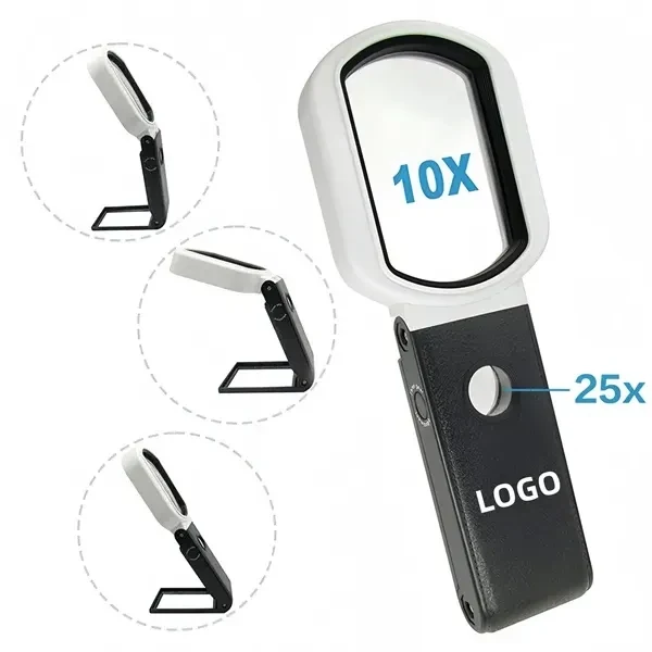 10x-25x LED Magnifying Glass with UV Detection Feature 1