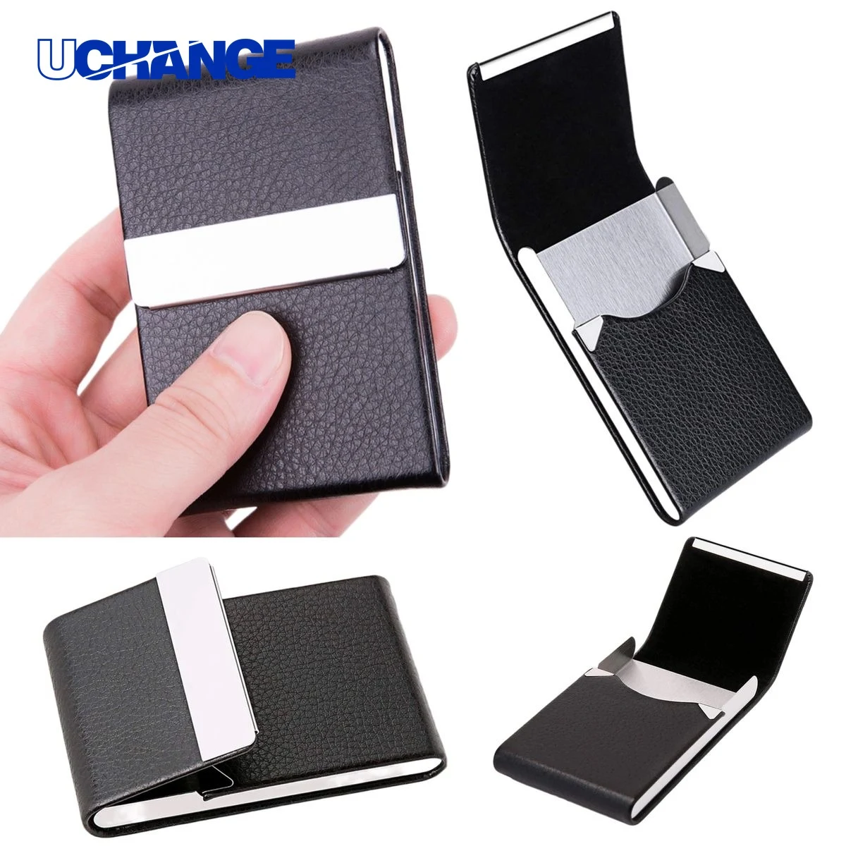 PU and Stainless Steel Card Holder 1