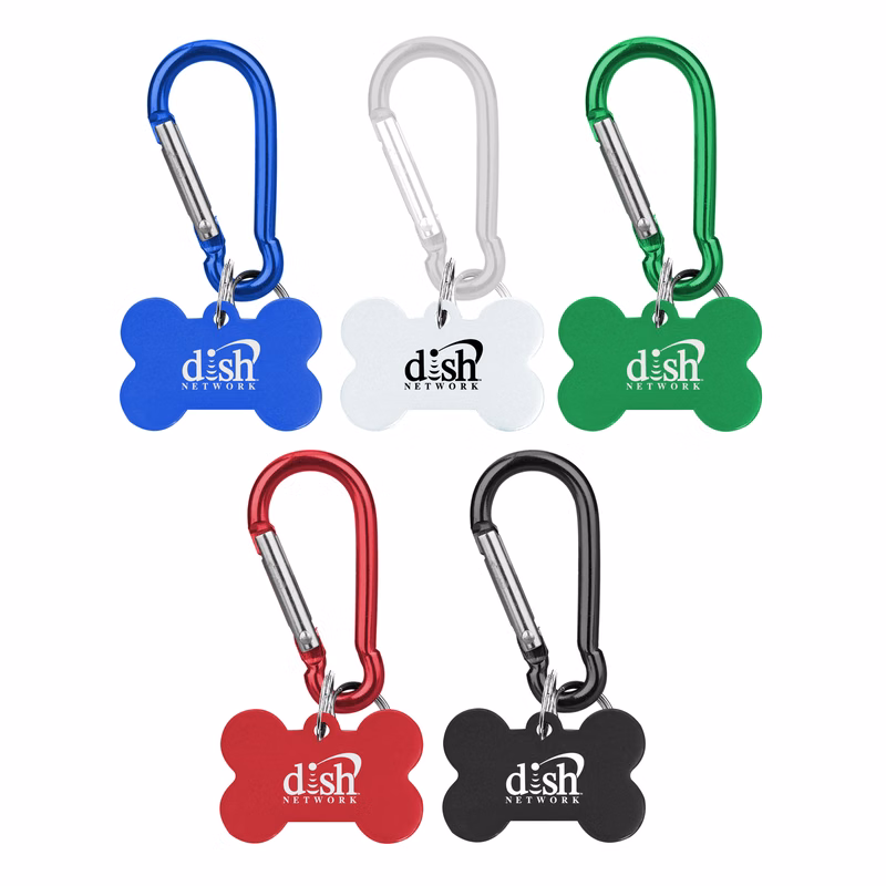 Aluminum Pet Tag with Carabiner
