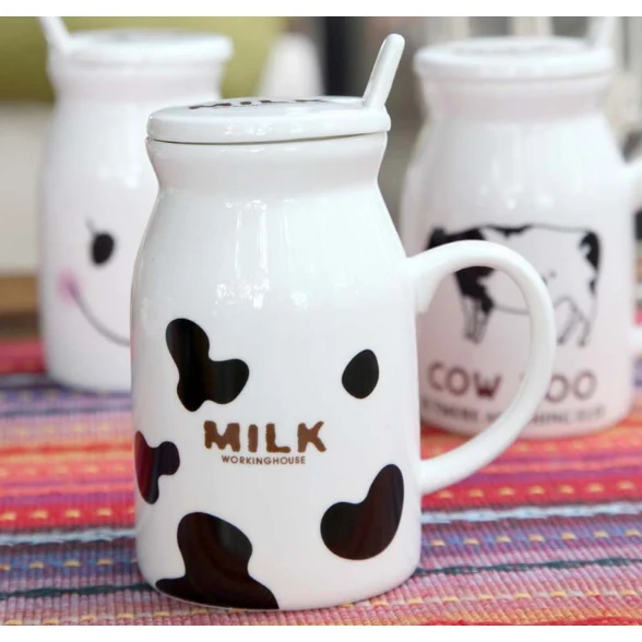 Ceramic Mug Cartoon Breakfast Milk Cup 1