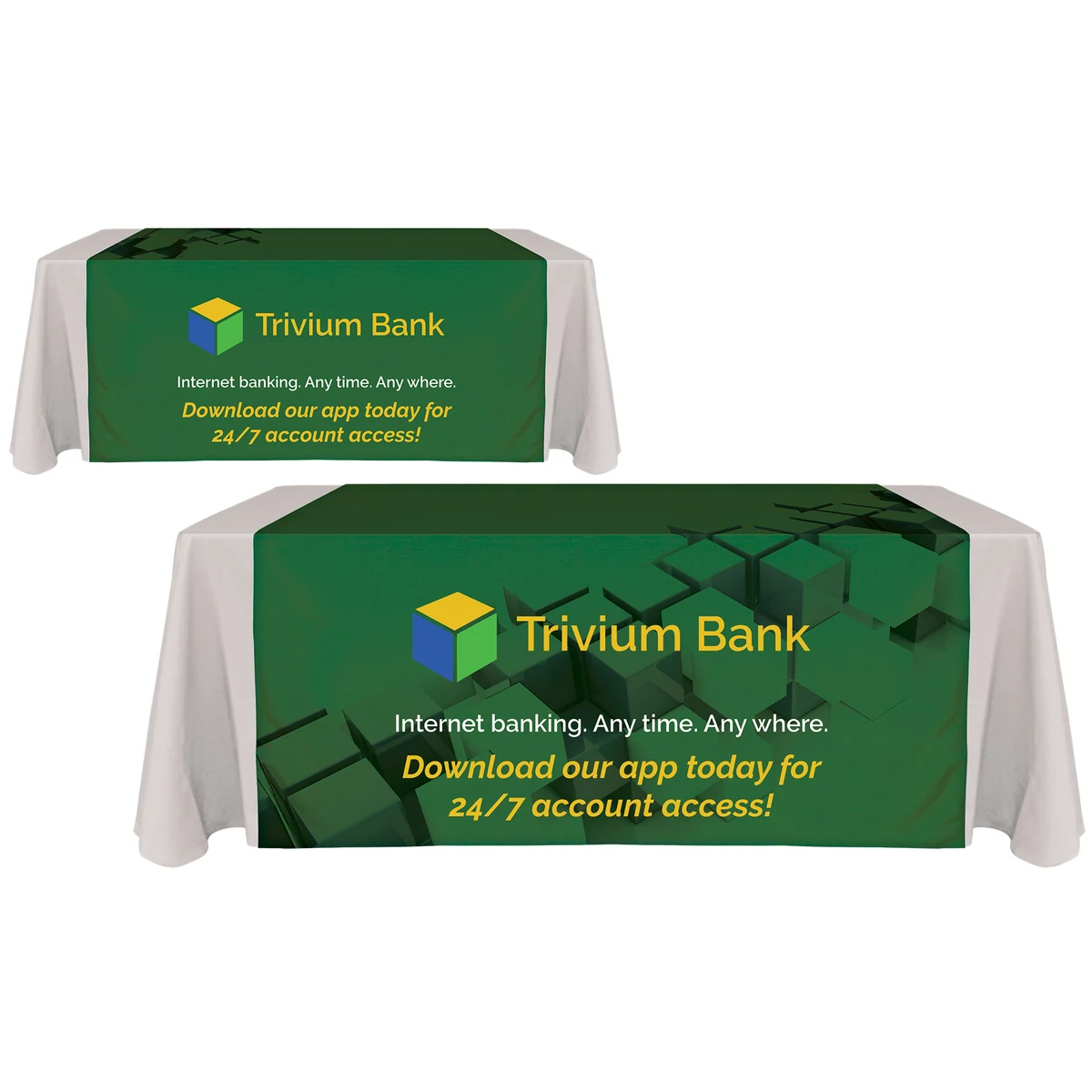 60" x 90" Digitally Printed Table Runners 1