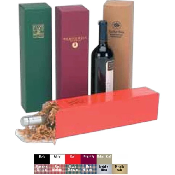 Matte Colored One Piece Folding Wine Box 1
