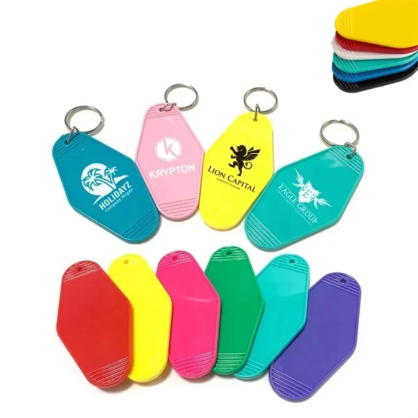 Custom ABS Hotel Keychain Motel Tag with Sleek Design — Travel Luggage Essential 1