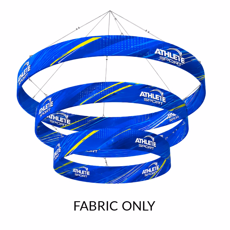 10ft Tiered Circle Hanging Sign - Fabric Only