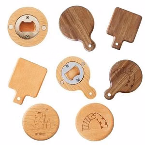 Wooden Bottle Opener Fridge Magnet