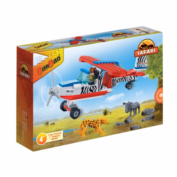 Bush Plane Interlocking Block Sets - 143 Pieces