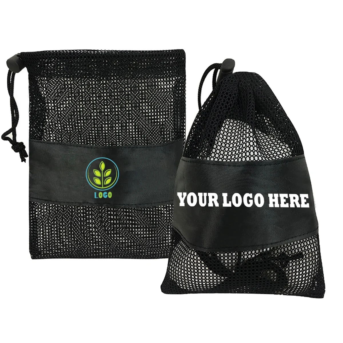 6.3" x 9.8" Mesh Drawstring Towel Bag 1