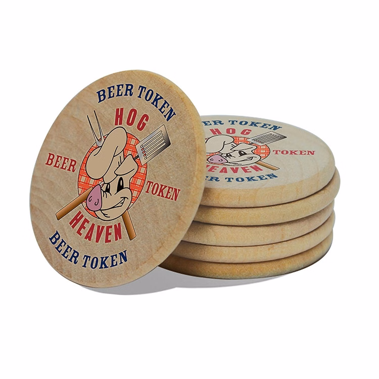 Wooden Nickel - Digital Full-Color Imprint!