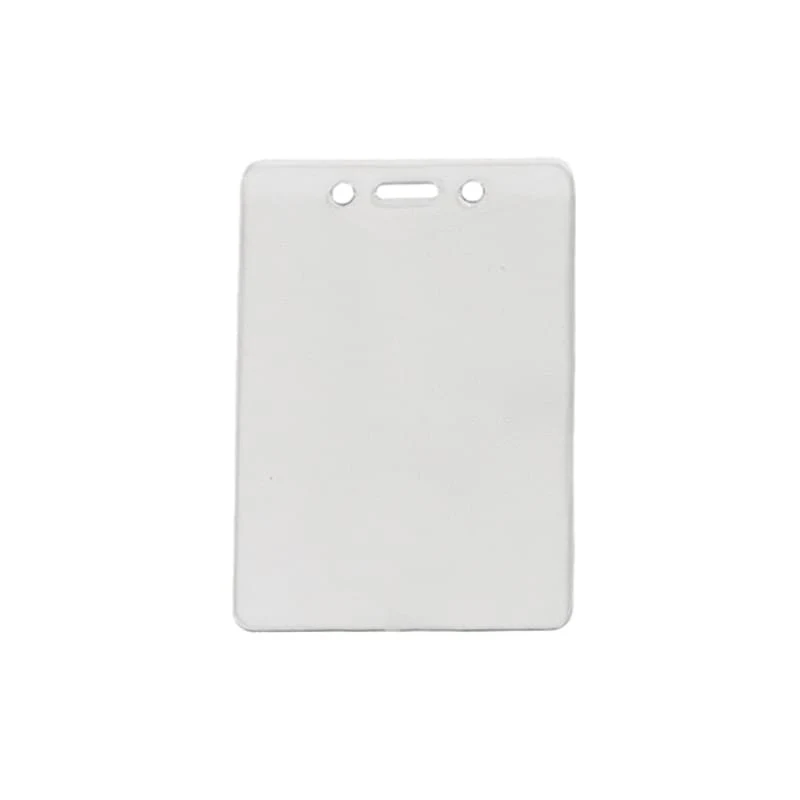 Clear Vinyl Vertical Gov't/Military Card Badge Holder 1