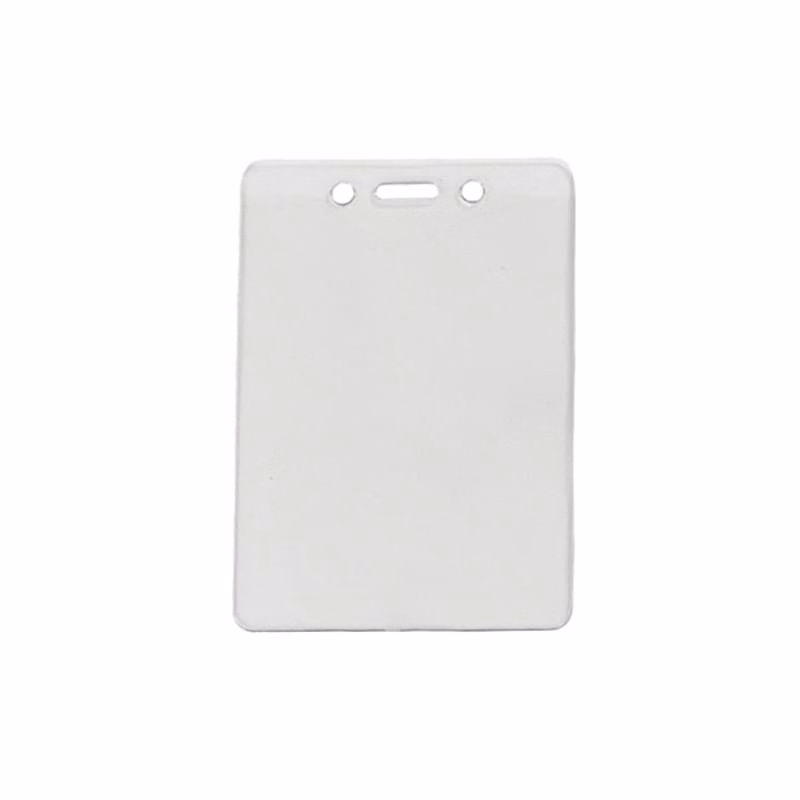Clear Vinyl Vertical Gov't/Military Card Badge Holder