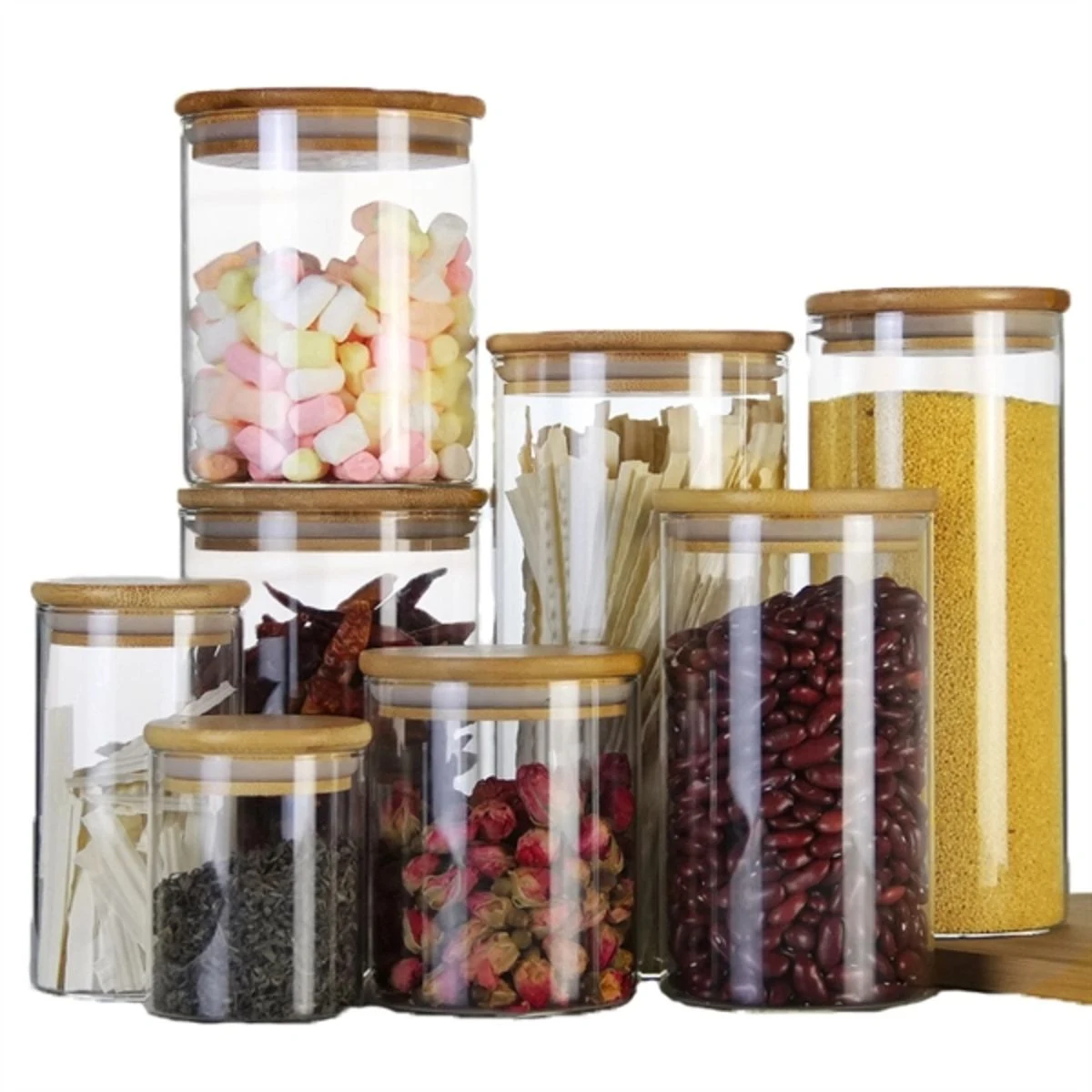 Glass Storage Bottle with Lid 1